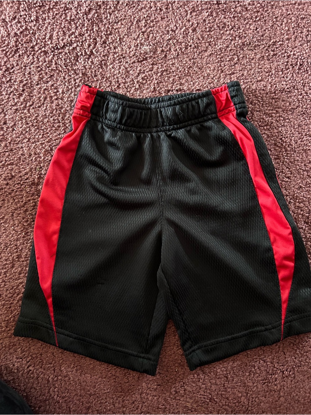Everlast Boys Black Shorts with Red Side Panels